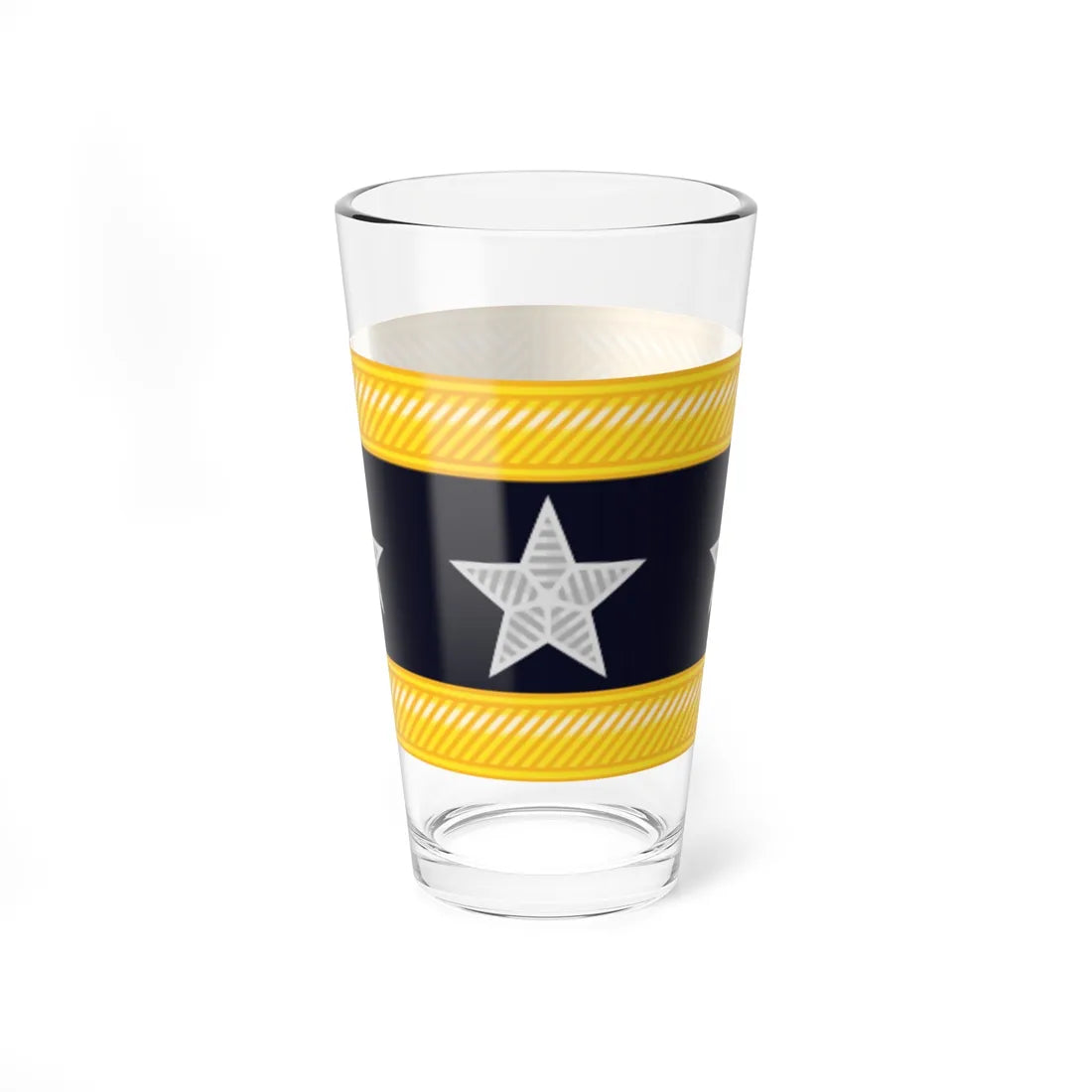 Union Army Lieutenant general rank insignia (United States) (Military Rank) Pint Glass 16oz 16oz - Go Mug Yourself
