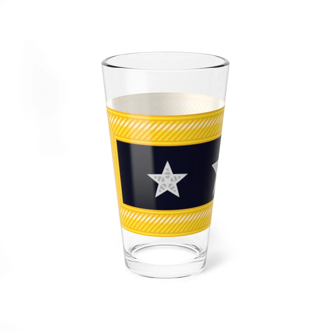 Union Army Lieutenant general rank insignia (United States) (Military Rank) Pint Glass 16oz - Go Mug Yourself
