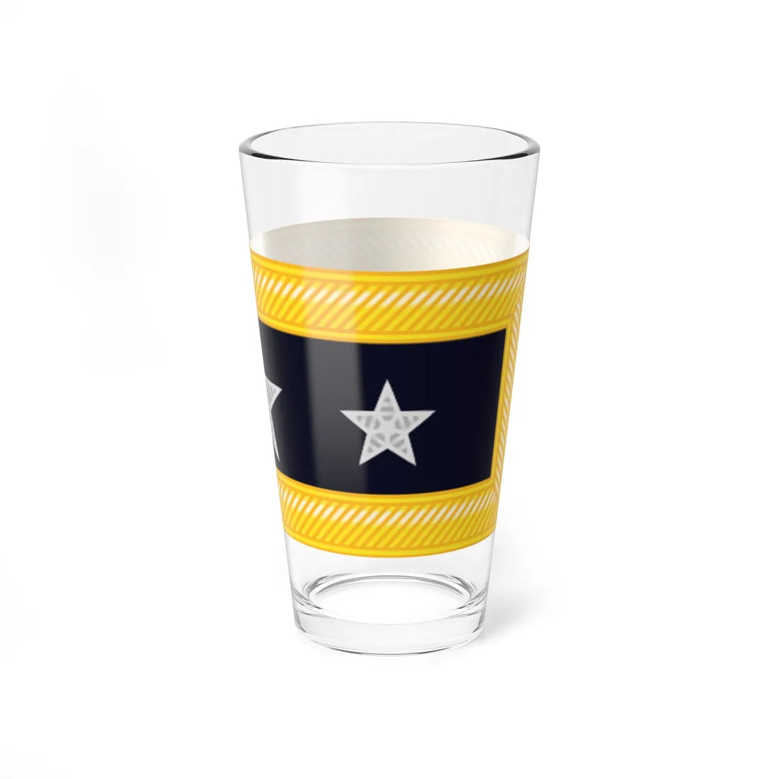Union Army Lieutenant general rank insignia (United States) (Military Rank) Pint Glass 16oz - Go Mug Yourself