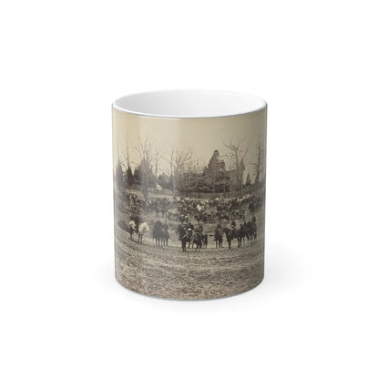 Union Artillery Unit Posed With Cannons and Horses (U.S. Civil War) Color Changing Coffee Mug 11oz-11oz-Go Mug Yourself