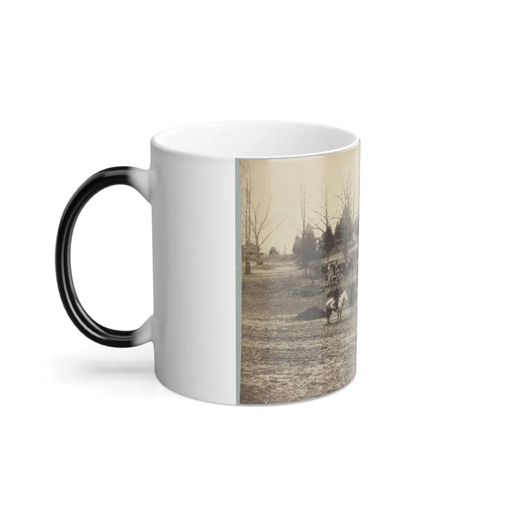 Union Artillery Unit Posed With Cannons and Horses (U.S. Civil War) Color Changing Coffee Mug 11oz-Go Mug Yourself