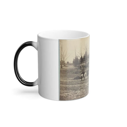 Union Artillery Unit Posed With Cannons and Horses (U.S. Civil War) Color Changing Coffee Mug 11oz-Go Mug Yourself