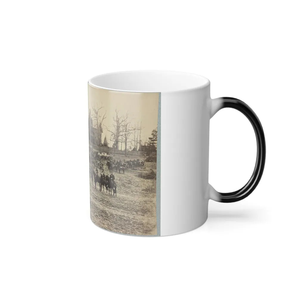 Union Artillery Unit Posed With Cannons and Horses (U.S. Civil War) Color Changing Coffee Mug 11oz-Go Mug Yourself