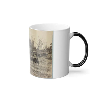 Union Artillery Unit Posed With Cannons and Horses (U.S. Civil War) Color Changing Coffee Mug 11oz-Go Mug Yourself