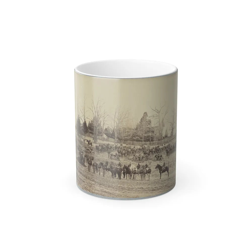 Union Artillery Unit Posing With Horses and Cannons (U.S. Civil War) Color Changing Coffee Mug 11oz-11oz-Go Mug Yourself