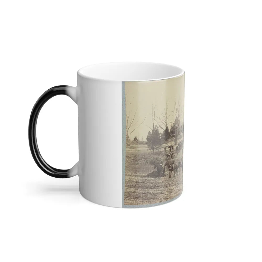 Union Artillery Unit Posing With Horses and Cannons (U.S. Civil War) Color Changing Coffee Mug 11oz-Go Mug Yourself