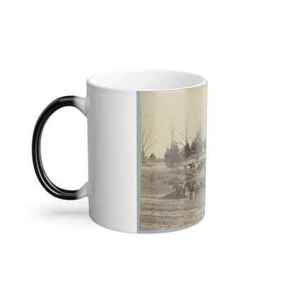 Union Artillery Unit Posing With Horses and Cannons (U.S. Civil War) Color Changing Coffee Mug 11oz-Go Mug Yourself