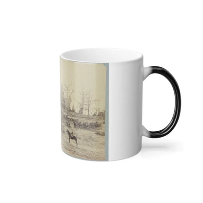 Union Artillery Unit Posing With Horses and Cannons (U.S. Civil War) Color Changing Coffee Mug 11oz-Go Mug Yourself