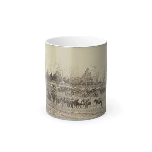 Union Artillery Unit Posing With Horses and Cannons (U.S. Civil War) Color Changing Coffee Mug 11oz Default Title 11oz - Go Mug Yourself