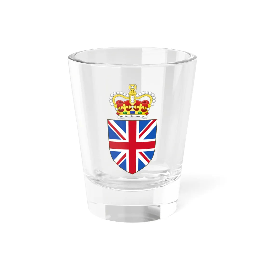 Union Badge of the United Kingdom (United Kingdom) (Coat of Arms) Shot Glass 1.5oz 1.5oz - Go Mug Yourself