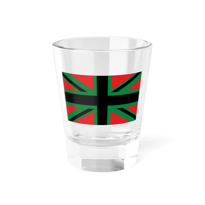 Union Black 3x5 (United Kingdom) Shot Glass 1.5oz 1.5oz - Go Mug Yourself
