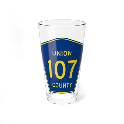 Union County Route 107 MS (Mississippi) (Road Sign) Pint Glss 16oz 16oz - Go Mug Yourself