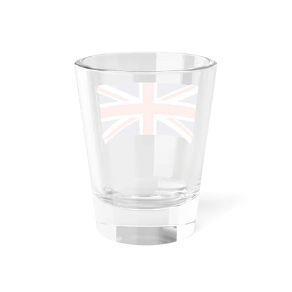 Union Flag on staff hoist right (United Kingdom) Shot Glass 1.5oz - Go Mug Yourself