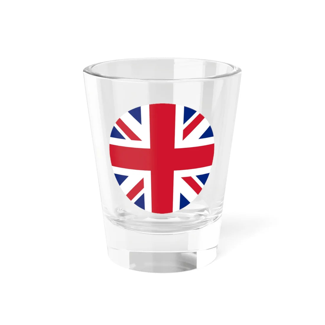 Union Jack 1x1 (United Kingdom) Shot Glass 1.5oz 1.5oz - Go Mug Yourself