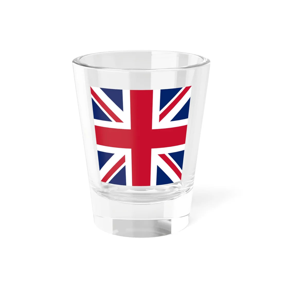 Union Jack square (United Kingdom) Shot Glass 1.5oz 1.5oz - Go Mug Yourself