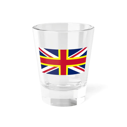 Union Jack with St Davids Flag incorporated (United Kingdom) Shot Glass 1.5oz - Go Mug Yourself