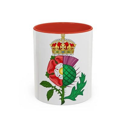 Union of the Crowns Royal Badge - Accent Coffee Mug 11oz Red - Go Mug Yourself