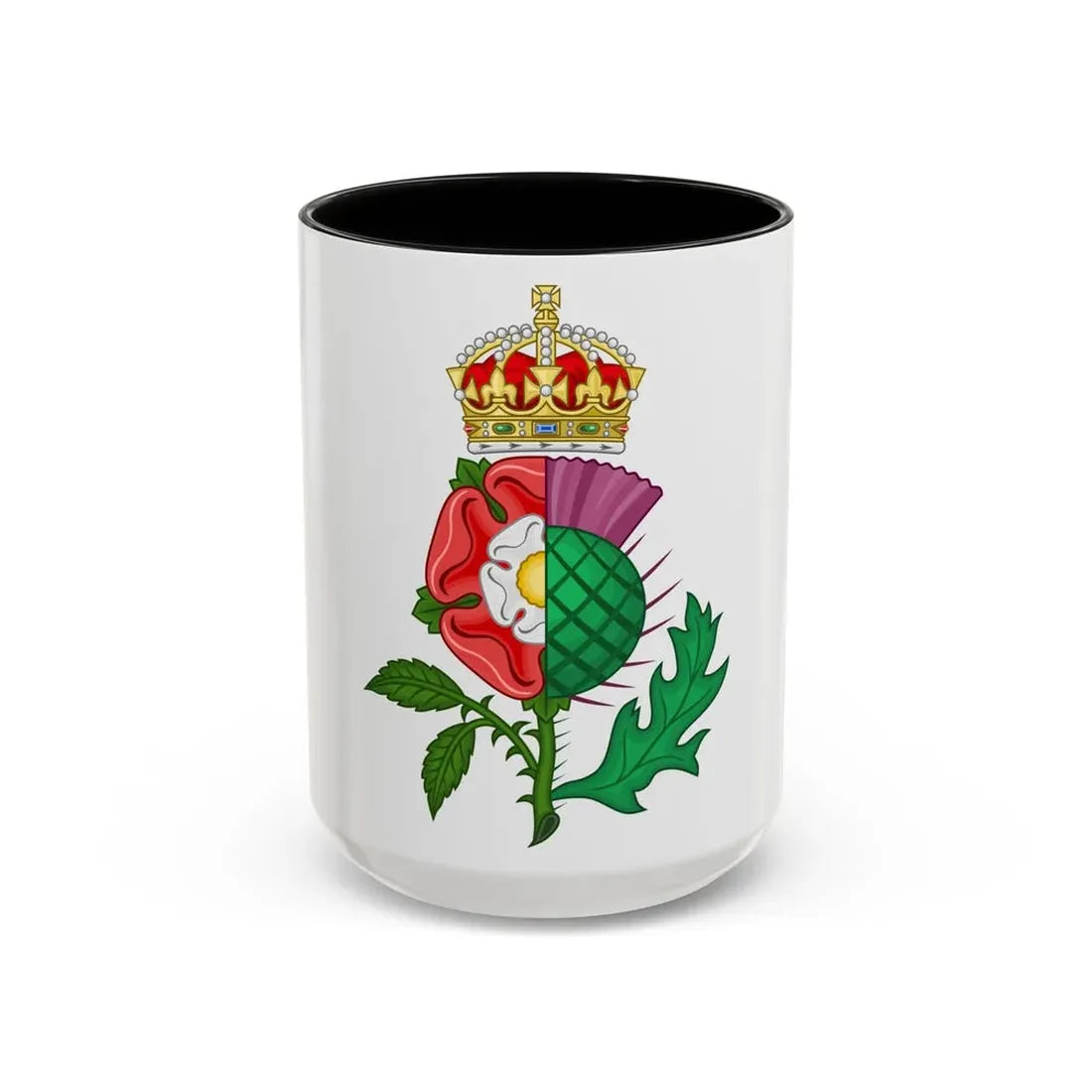 Union of the Crowns Royal Badge - Accent Coffee Mug 15oz Black - Go Mug Yourself