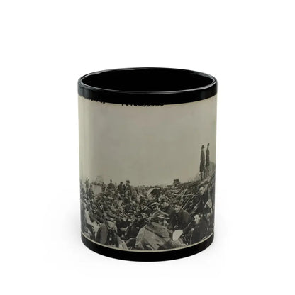 Union Soldiers Entrenched Along The West Bank Of The Rappahannock River At Fredericksburg, Virginia (U.S. Civil War) Black Coffee Mug 11oz - Go Mug Yourself