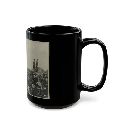 Union Soldiers Entrenched Along The West Bank Of The Rappahannock River At Fredericksburg, Virginia (U.S. Civil War) Black Coffee Mug - Go Mug Yourself