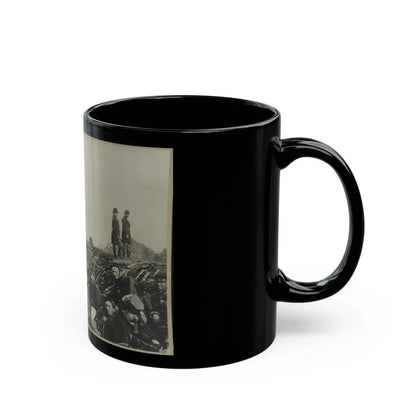Union Soldiers Entrenched Along The West Bank Of The Rappahannock River At Fredericksburg, Virginia (U.S. Civil War) Black Coffee Mug - Go Mug Yourself