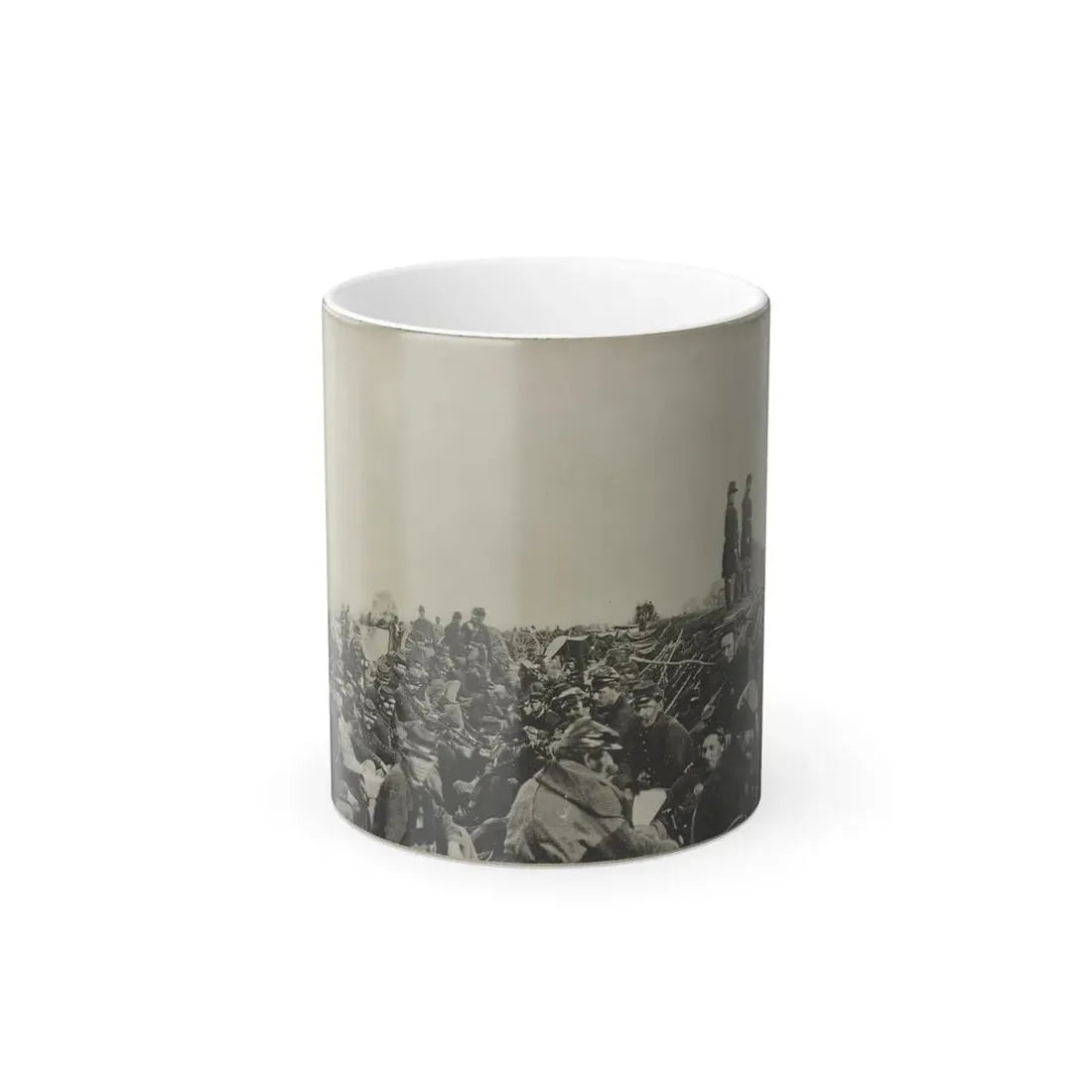 Union Soldiers Entrenched Along the West Bank of the Rappahannock River at Fredericksburg, Virginia (U.S. Civil War) Color Changing Coffee Mug 11oz Default Title 11oz - Go Mug Yourself