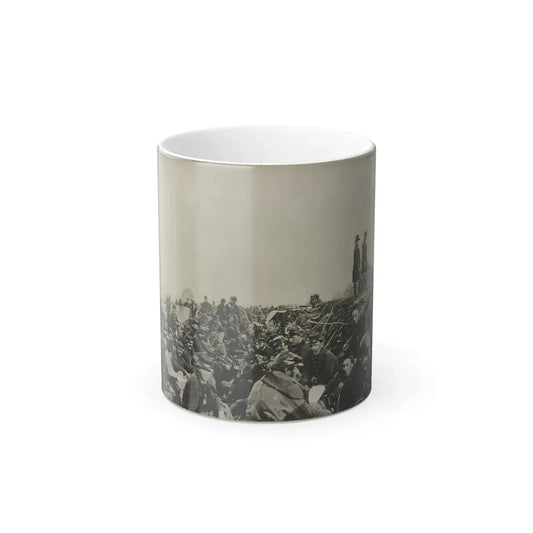 Union Soldiers Entrenched Along the West Bank of the Rappahannock River at Fredericksburg, Virginia (U.S. Civil War) Color Changing Coffee Mug 11oz Default Title 11oz - Go Mug Yourself