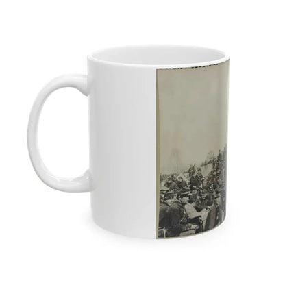 Union Soldiers Entrenched Along The West Bank Of The Rappahannock River At Fredericksburg, Virginia (U.S. Civil War) White Coffee Mug - Go Mug Yourself