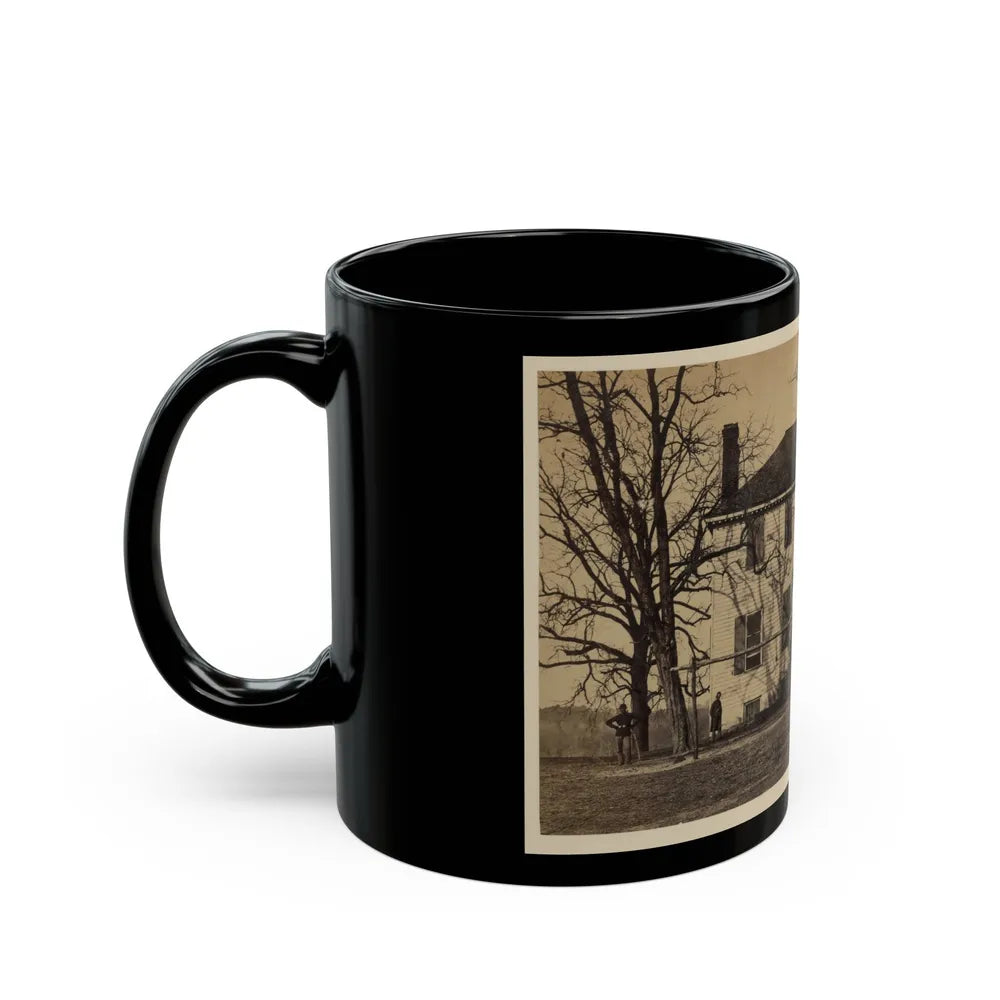 Union Soldiers In Front Of A House (U.S. Civil War) Black Coffee Mug-Go Mug Yourself