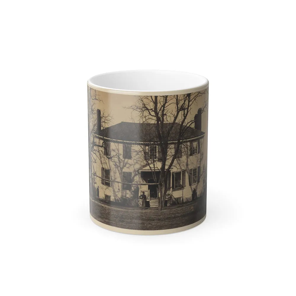 Union Soldiers in Front of a House (U.S. Civil War) Color Changing Coffee Mug 11oz-11oz-Go Mug Yourself