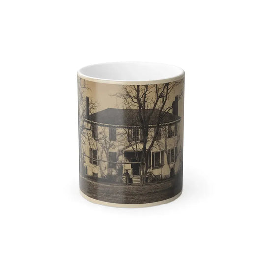 Union Soldiers in Front of a House (U.S. Civil War) Color Changing Coffee Mug 11oz Default Title 11oz - Go Mug Yourself