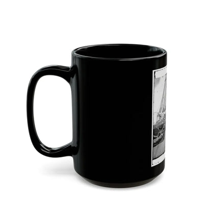 Union Soldiers On Deck Of U.S.S. New Hampshire, Off Charleston, S.C. (U.S. Civil War) Black Coffee Mug-Go Mug Yourself