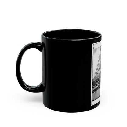 Union Soldiers On Deck Of U.S.S. New Hampshire, Off Charleston, S.C. (U.S. Civil War) Black Coffee Mug-Go Mug Yourself