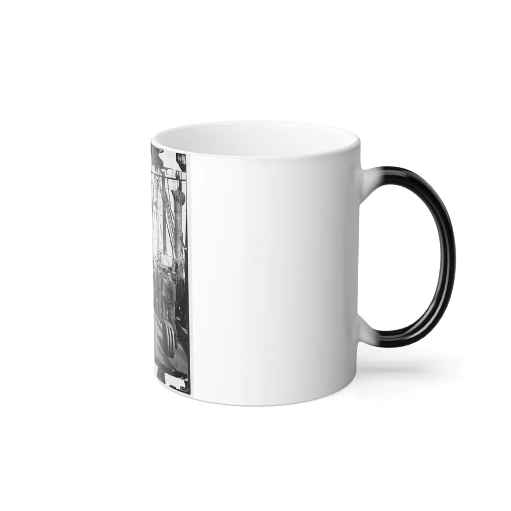 Union Soldiers on Deck of U.S.S. New Hampshire, Off Charleston, S.C. (U.S. Civil War) Color Changing Coffee Mug 11oz-Go Mug Yourself