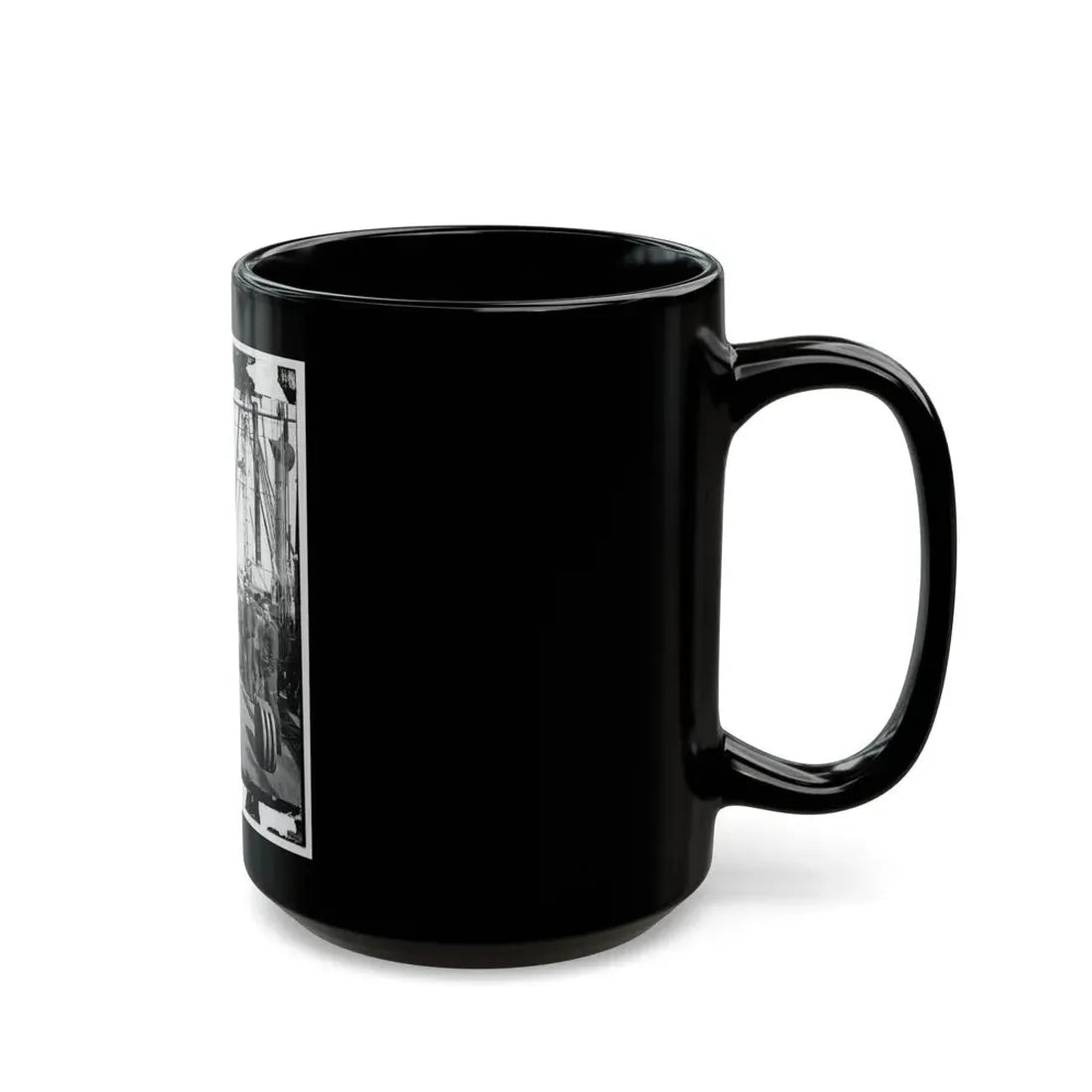 Union Soldiers On Deck Of U.S.S. New Hampshire, Off Charleston, S.C. (U.S. Civil War) Black Coffee Mug - Go Mug Yourself