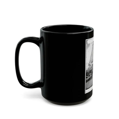 Union Soldiers On Deck Of U.S.S. New Hampshire, Off Charleston, S.C. (U.S. Civil War) Black Coffee Mug - Go Mug Yourself