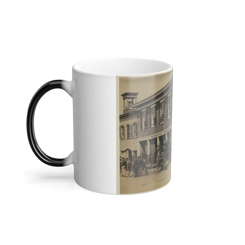 Union Soldiers Pull a Fire Engine From a Garage Designated Petersburg Artillery (U.S. Civil War) Color Changing Coffee Mug 11oz-Go Mug Yourself
