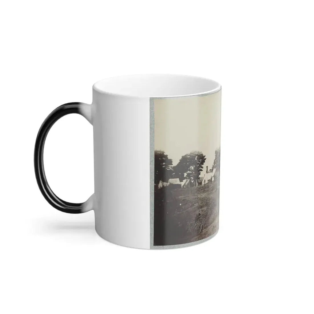 Union Soldiers Stand in Front of Their Camp (U.S. Civil War) Color Changing Coffee Mug 11oz - Go Mug Yourself