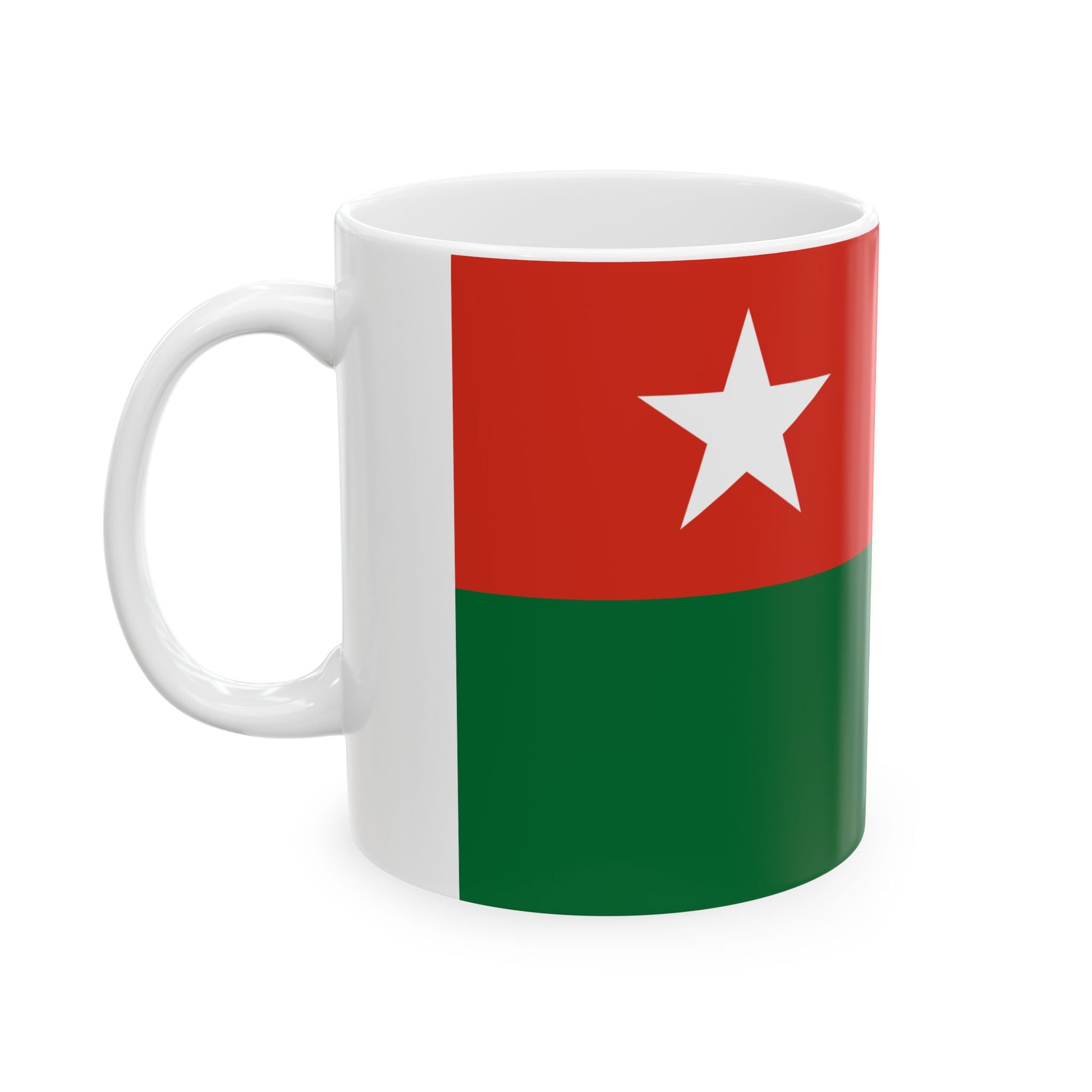 Union Solidarity and Development Association flag (Myanmar) White Coffee Mug-Go Mug Yourself