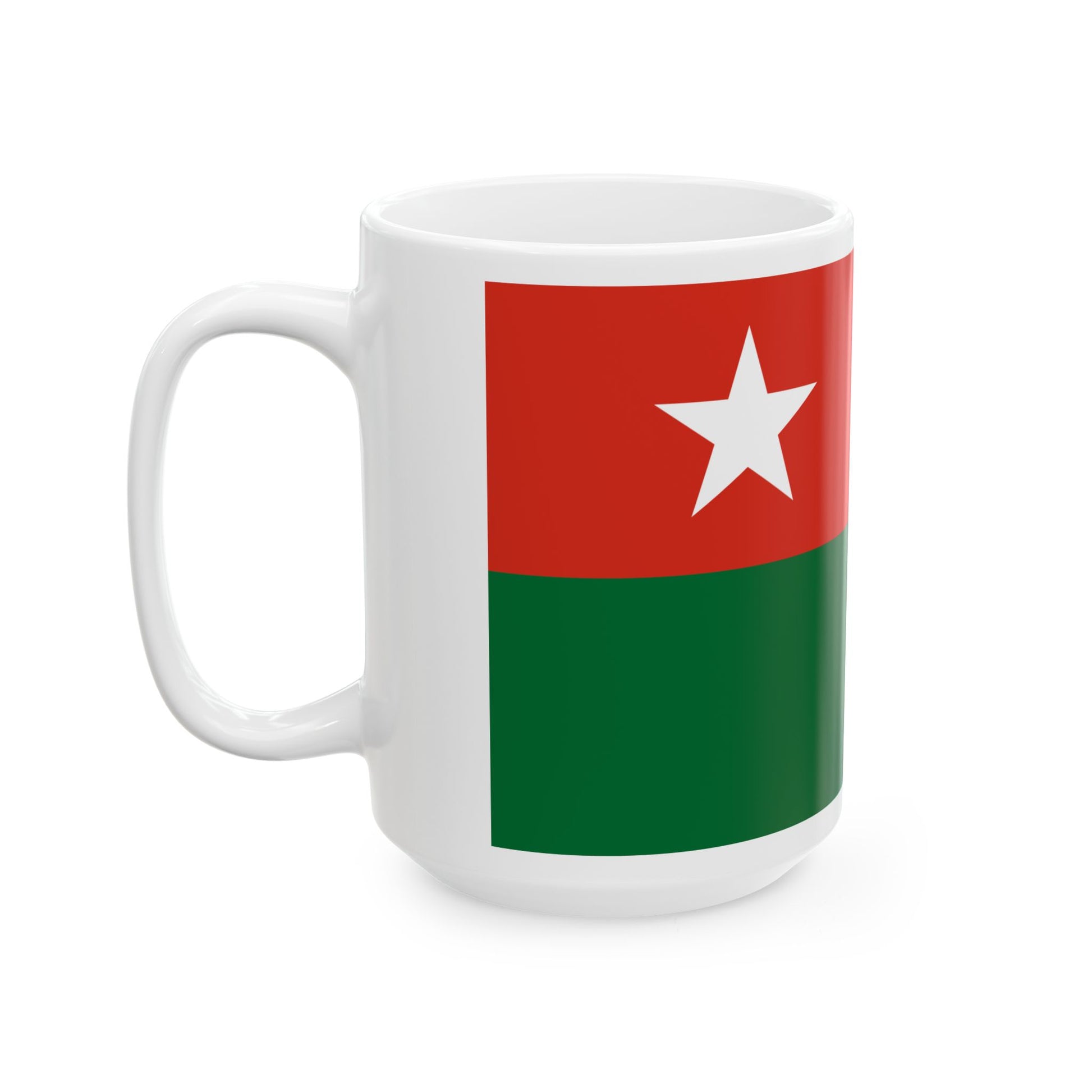 Union Solidarity and Development Association flag (Myanmar) White Coffee Mug-Go Mug Yourself