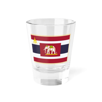 Unit colours of the 1st Infantry Regiment Kings Own Bodyguard (Thailand) Shot Glass 1.5oz 1.5oz - Go Mug Yourself