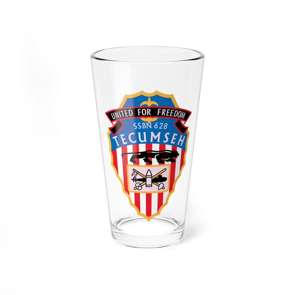 United For Freedom SSBN 262 Tecumseh (U.S. Navy) Pint Glass 16oz-16oz-Go Mug Yourself