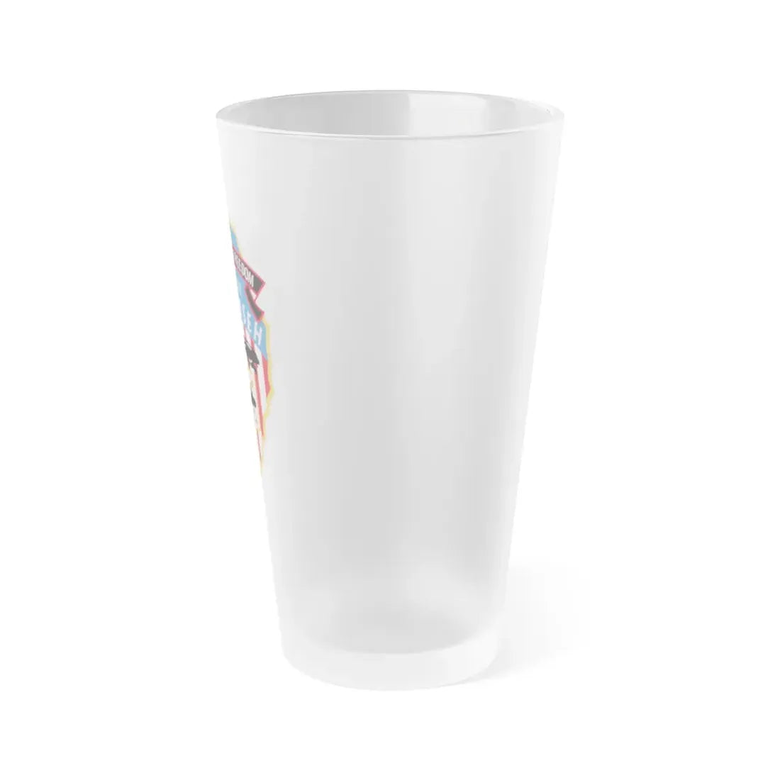 United For Freedom SSBN 262 Tecumseh (U.S. Navy) Frosted Pint Glass 16oz - Go Mug Yourself
