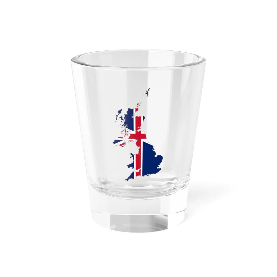 United Kingdom-Flagmap (United Kingdom) Shot Glass 1.5oz 1.5oz - Go Mug Yourself