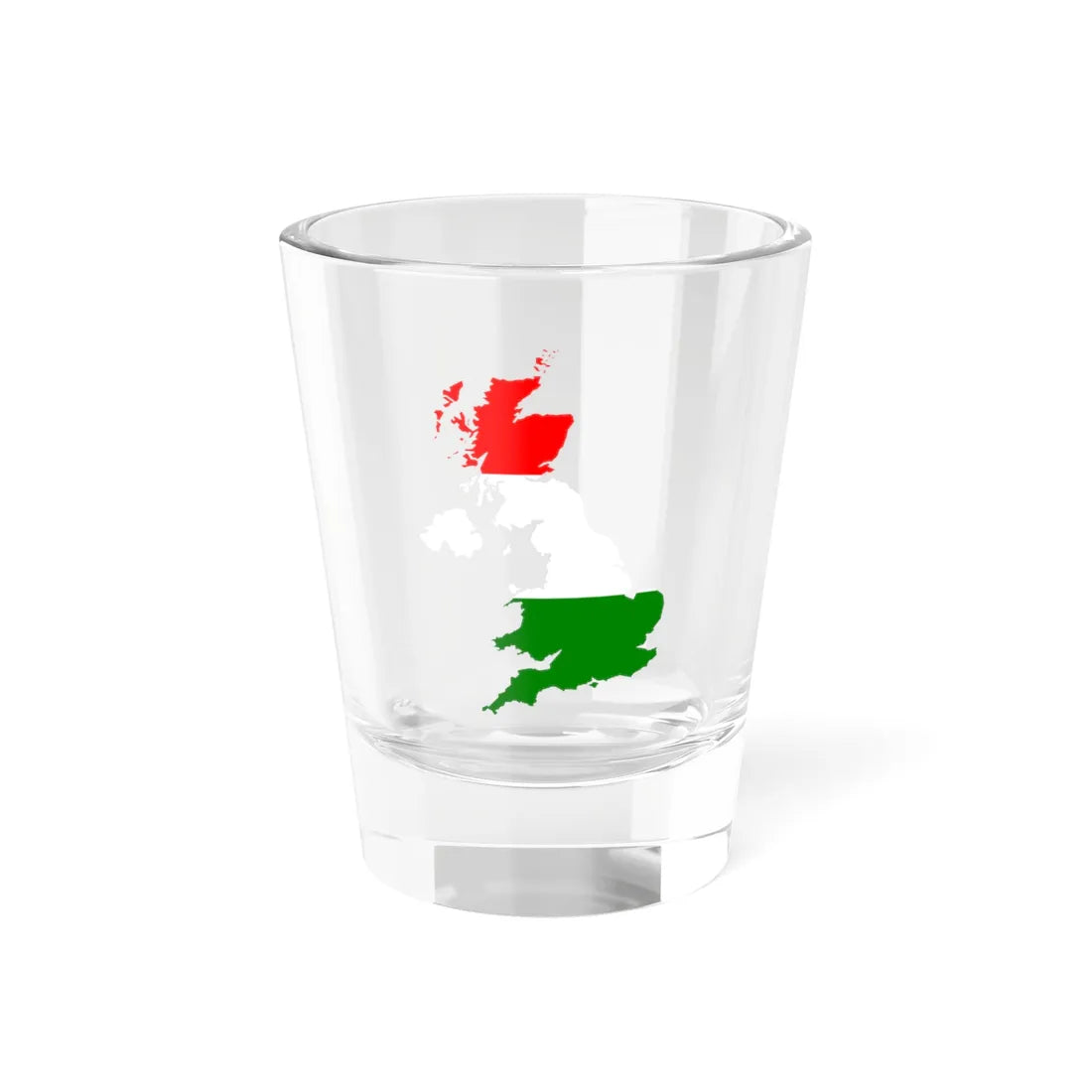 United Kingdom with British Republican flag (United Kingdom) Shot Glass 1.5oz 1.5oz - Go Mug Yourself