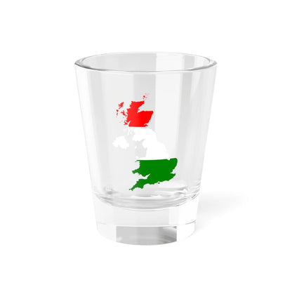 United Kingdom with British Republican flag (United Kingdom) Shot Glass 1.5oz 1.5oz - Go Mug Yourself