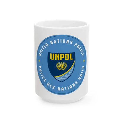 United Nations Police - White Coffee Mug 15oz - Go Mug Yourself