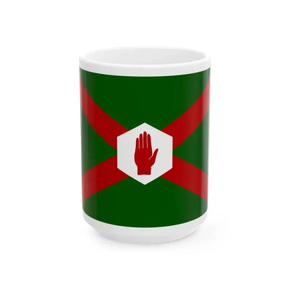 United northern ireland flag bland (Ireland) White Coffee Mug 15oz - Go Mug Yourself