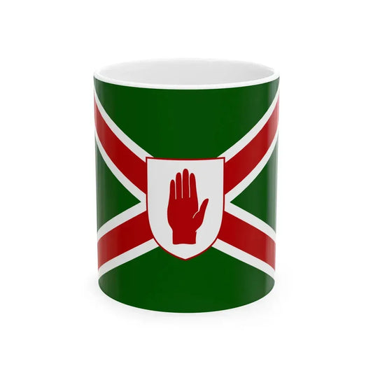 United northern ireland flag shield (Ireland) White Coffee Mug 11oz - Go Mug Yourself