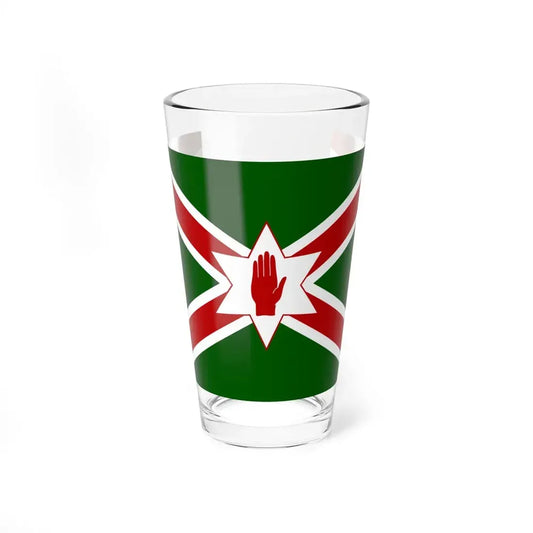 United Saint Patricks flag for Northern Ireland (Ireland) Pint Glass 16oz 16oz - Go Mug Yourself